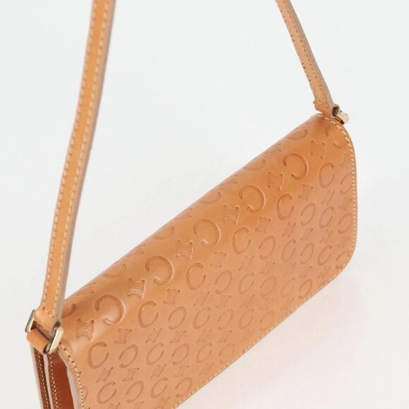 CELINE C Macadam Canvas Accessory Pouch Beige Gold Auth yk18393V - Picture 9 of 16